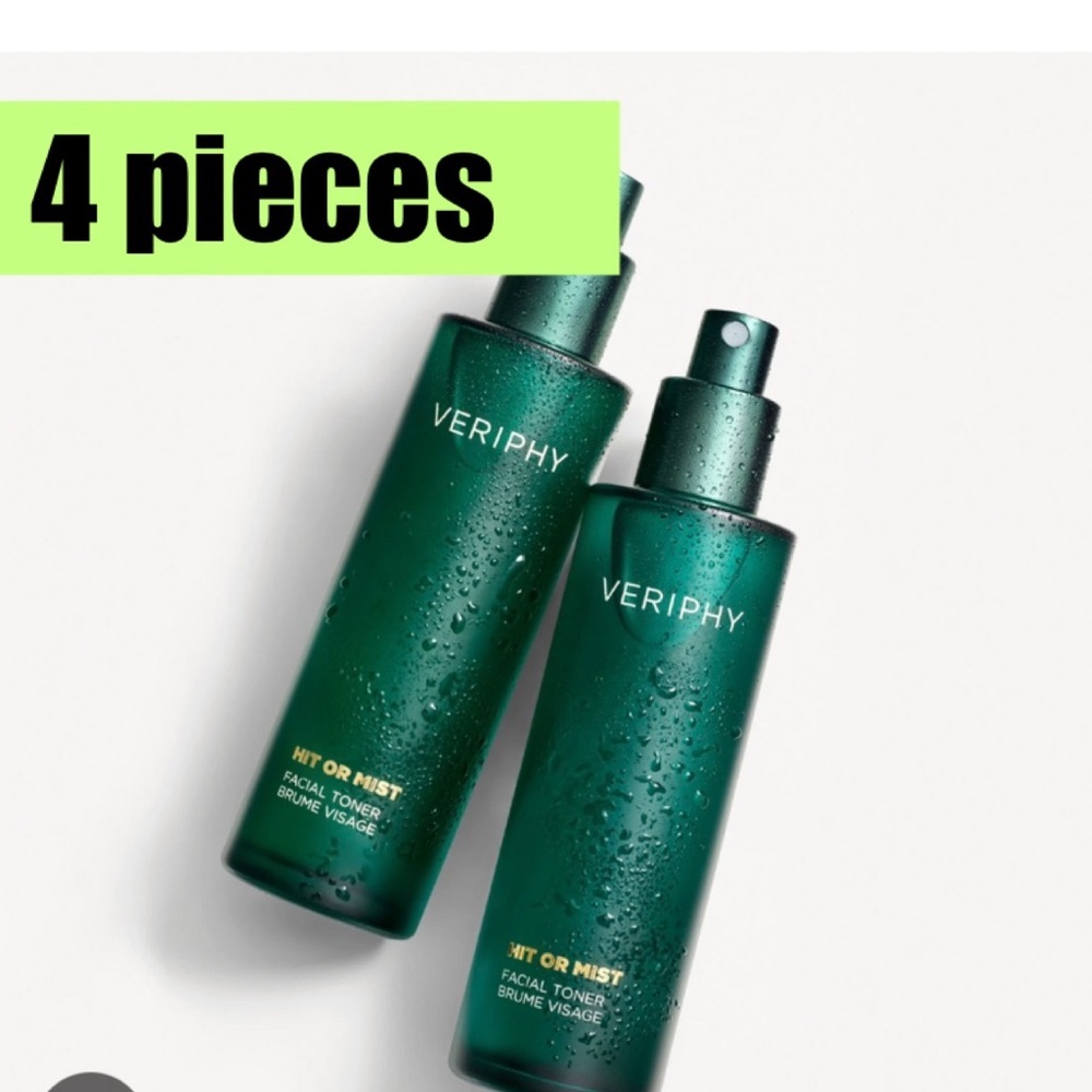 4 pc Veriphy Hit or Mist Facial Toner Ultra-Luxe Facial Mist 100 mL / 3.4 fl.